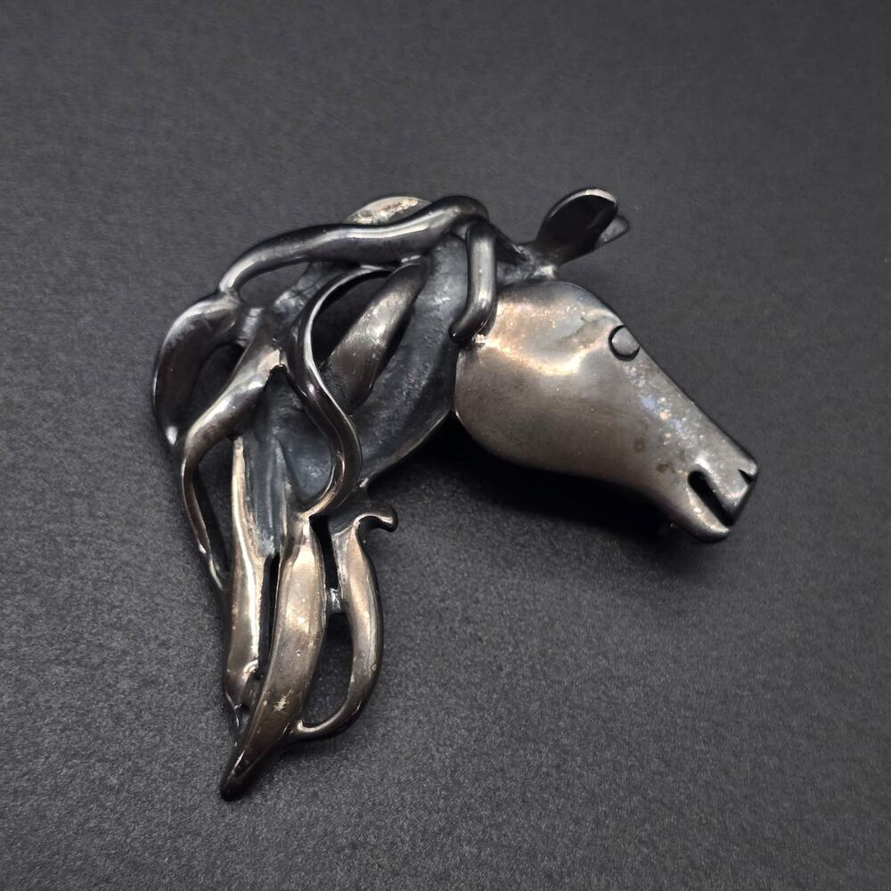 Silpada Sterling Silver Horse Brooch Equestrian 925 Thailand